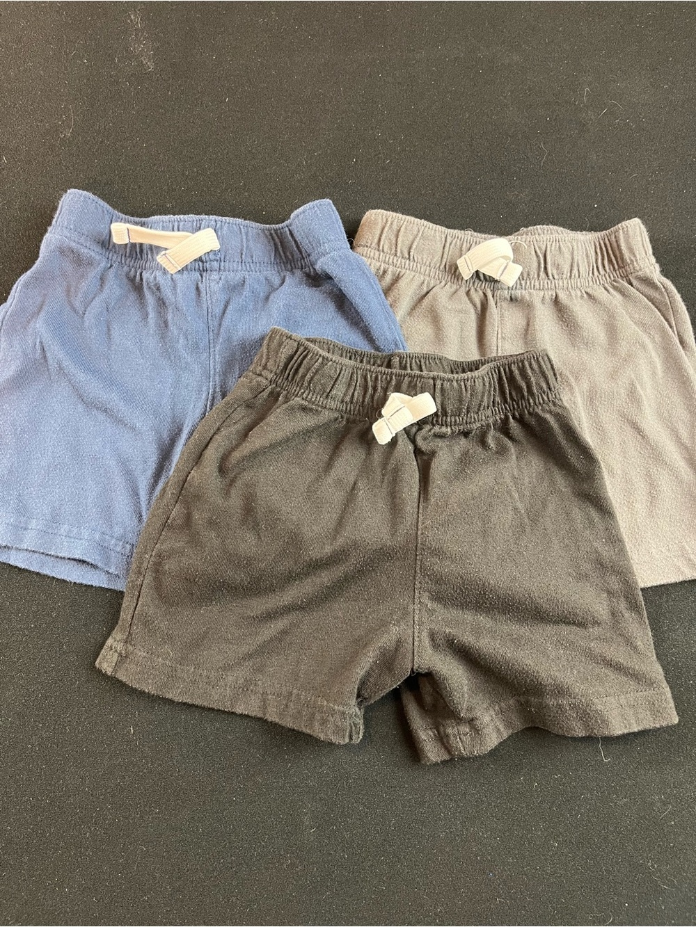 jumping beans 3-Pack Pull-On Shorts in Blue, Gray, and Black